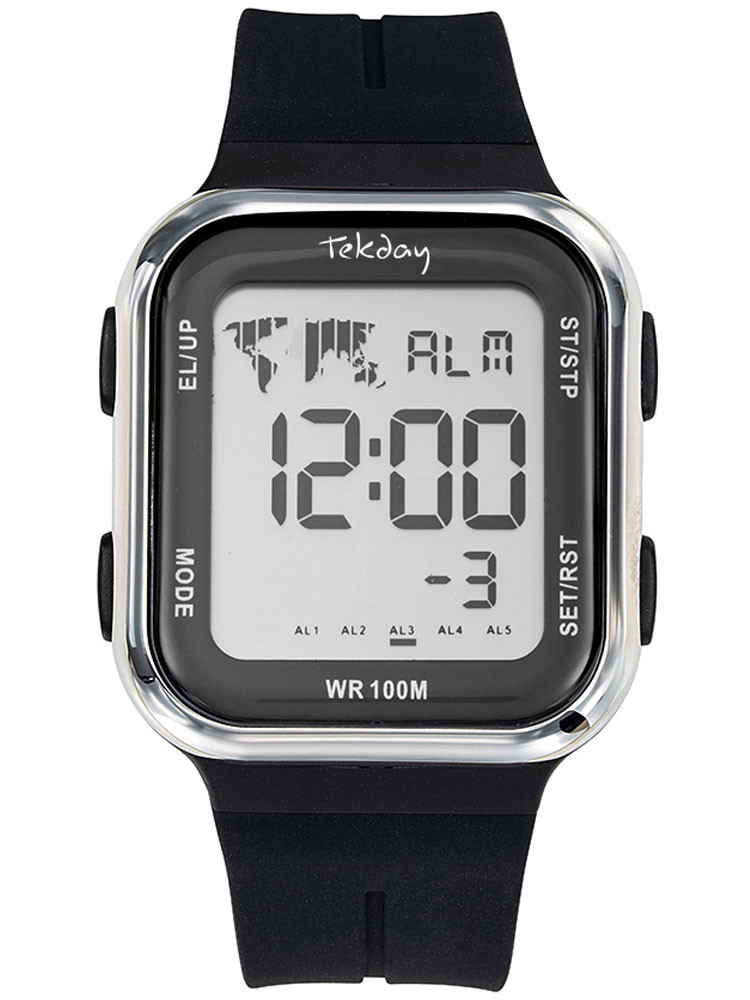 Tekday vous propose cette montre digitale noire pour homme et femme, ultra tendance. Style sportif. Code article 655985
