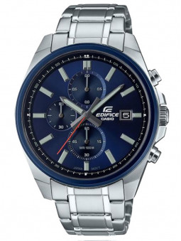 Casio Edifice propose ce modèle de chronographe homme, tout en acier. Code article : EFV-610DB-2AVUEF