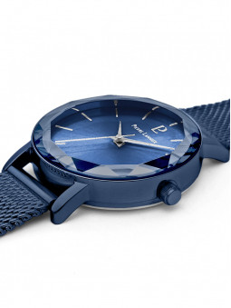 Montre femme bleue Pierre Lannier 010P968 vue de 3/4