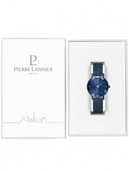 Montre femme bleue Pierre Lannier 010P968 dans son écrin