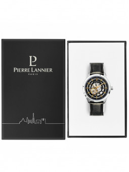 Montre squelette homme Pierre Lannier 329F133 dans son écrin