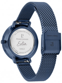 Montre femme Pierre Lannier Eolia bleu nacré 045L968 de dos