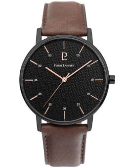 Montre homme Pierre Lannier cuir marron 203F434