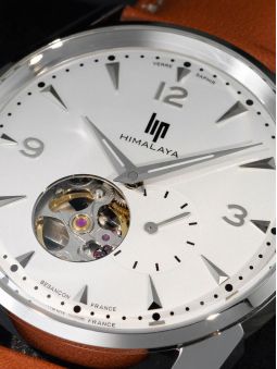 Détail de la montre homme LIP HIMALAYA coeur battant automatique 671558
