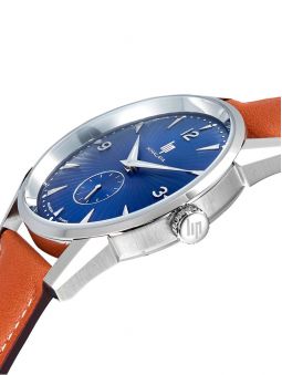 Montre homme LIP HIMALAYA acier fond bleu 671543 profil 1