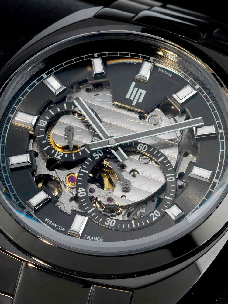 Montre homme LIP GENERAL DE GAULLE automatique squelette 671365