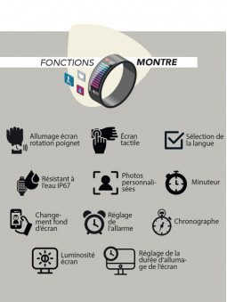 Fonctions montre de la montre connectée femme Smarty 2.0 SW022D