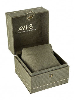 écrin pour montre AVI-8, boite de montre de couleur kaki, style de boîte militaire