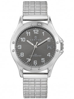 montre homme certus, montre homme en acier, montre certus 615605 avec un bracelet extensible