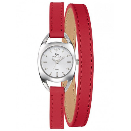 Montre homme bracelet sale rouge