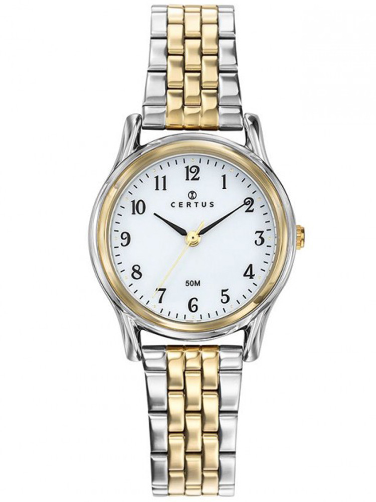 Montre Certus chic argentée et dorée pour femme 