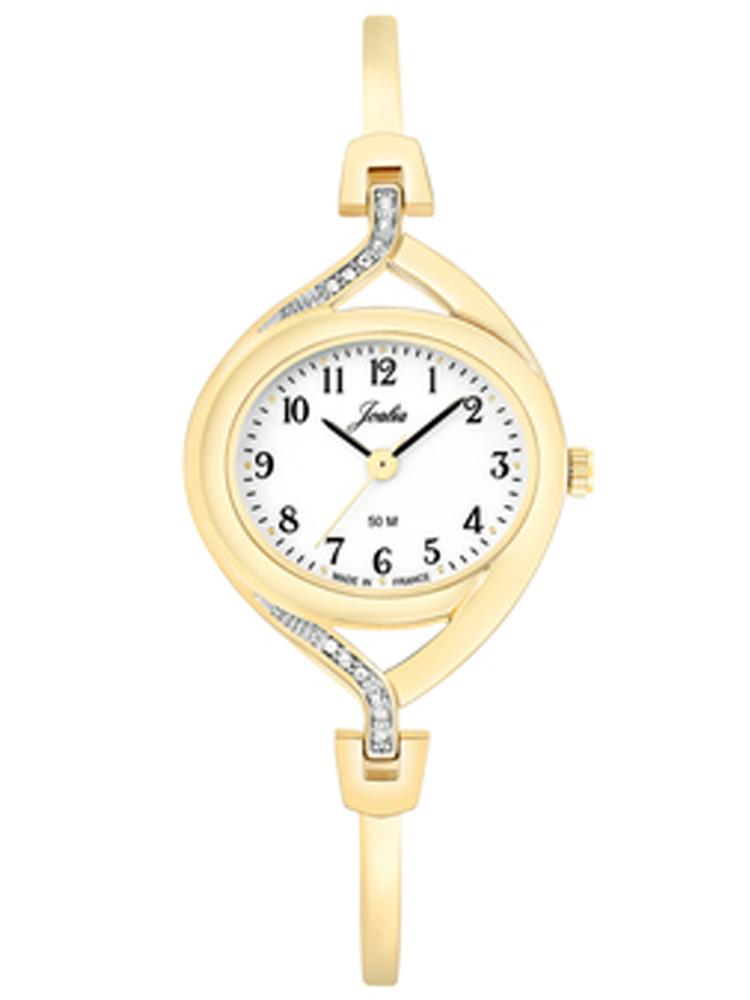 Montre femme acier doré bracelet bijou Joalia 630656 - Made in France