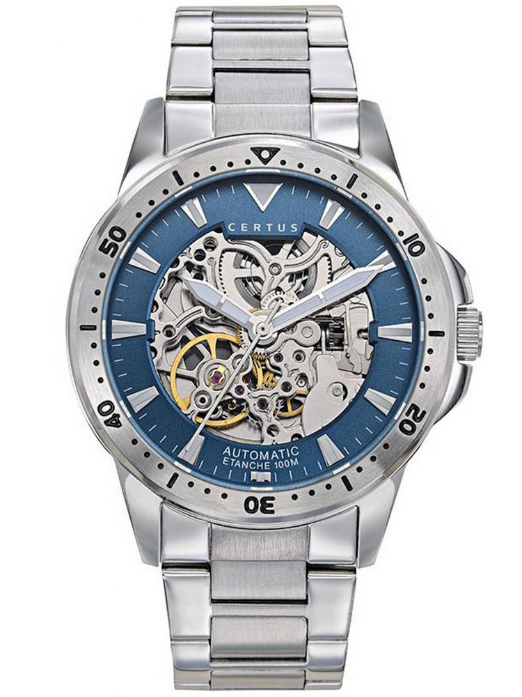 Allure sportive. Montre homme, mouvement automatique. Marque Certus, référence 616494.