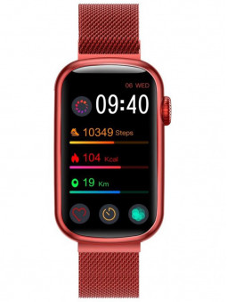 Montre connectée SW032C rouge, allure sport compatible Android 5.0 et IOS 10.0 ou supérieur sur 1001-montres.fr