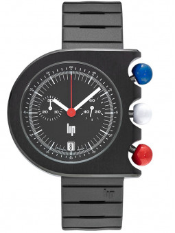 Chronographe Lip homme Mach 2000 originale noire intense référence-produit 671159 sur 1001-montres.fr