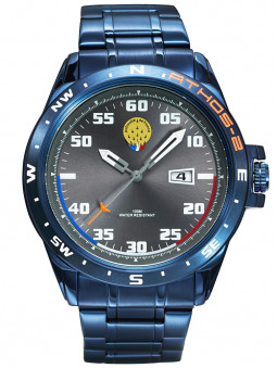 Montre quartz pour homme fabriquée en France style aviateur marque Patrouille de France 668103