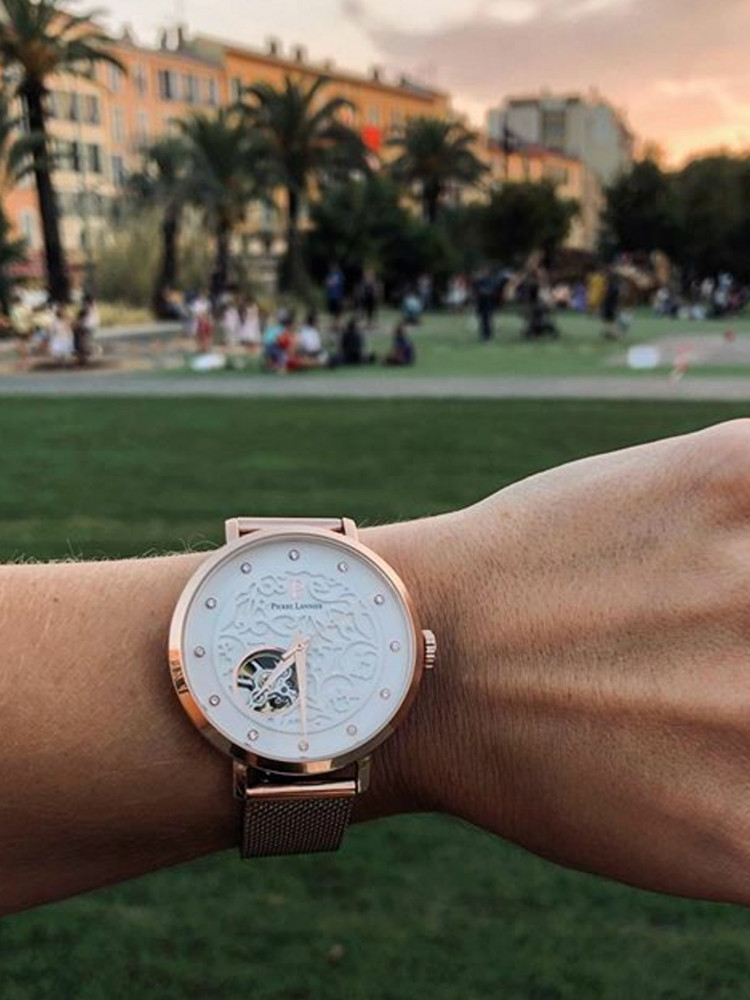 Coeur Ouvert Montre Automatique Femme Pierre Lannier Montre Femme