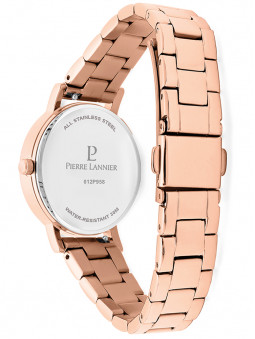 Bracelet de montre en acier de coloris or rose pour femme de la marque Pierre Lannier