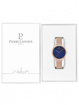 Boite de protection de la montre de marque Pierre Lannier de coloris blanc