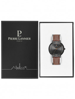 Boite Pierre Lannier pour homme avec la montre solaire 209G434 à l'intérieur