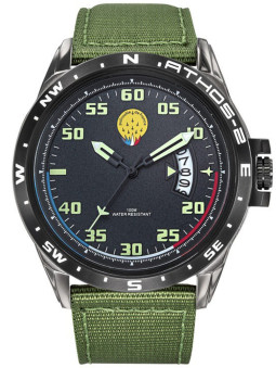 Montre homme Patrouille de France Athos 2 bracelet nylon vert kaki 668106
