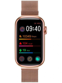 Montre intelligente Smartwatch Smarty référence SW032D style sportif bracelet rose interchangeable