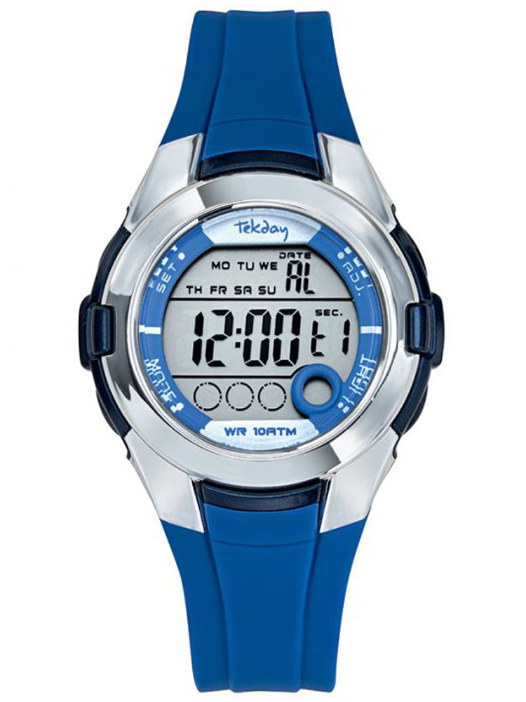 A offrir sans hésiter ! Jolie montre Junior digitale sport bleue Tekday 654733 à découvrir sur 1001-montres.fr