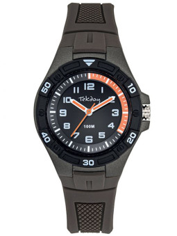 Montre Ado Sport Tekday noire et orange, ultra tendance et sportive discrète 654707  à voir sur 1001-montres