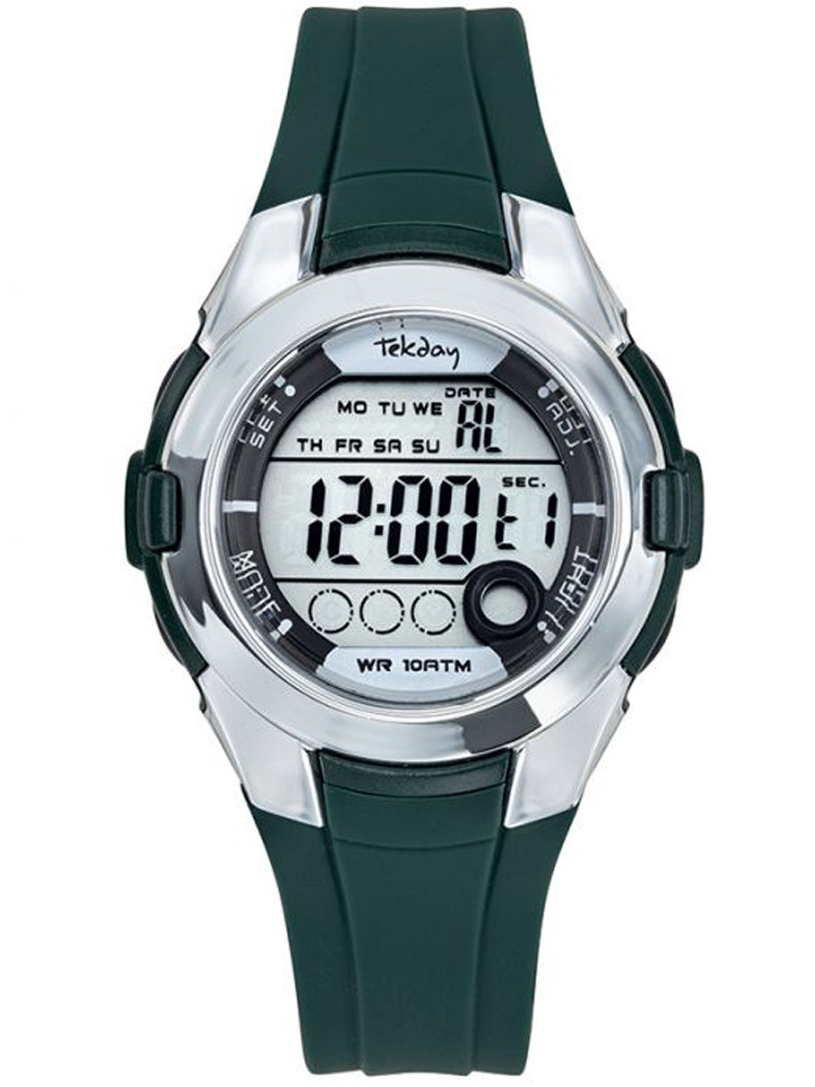 Votre ado va adorer cette jolie montre Tekday 654735 de coloris noir et argenté, avec une allure sportive et cadran digital