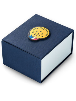 Boîte, écrin bleu marine pour protéger la montre aviateur Patrouille de France 668109