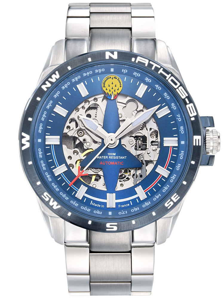 L'Excellence horlogère montre homme au mécanisme apparent marque Patrouille-de-France 668110