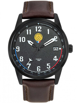 Laissez-vous séduire par cette montre  au cadran entièrement chiffré et son bracelet cuir- Patrouille de France 668501