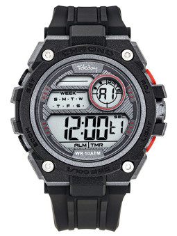 Montre homme Sport étanche pas chère noire Tekday 656189