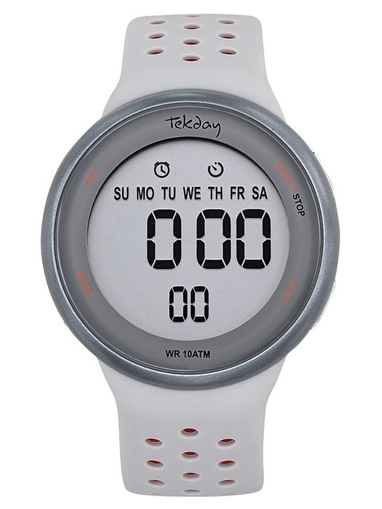 Montre Tekday digitale gris orange