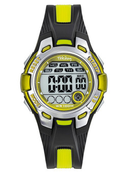 Montre enfant Tekday jaune et noire