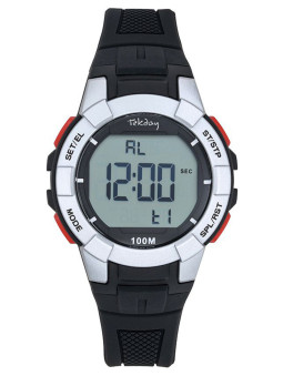 Montre digitale Tekday noire et grise 654776