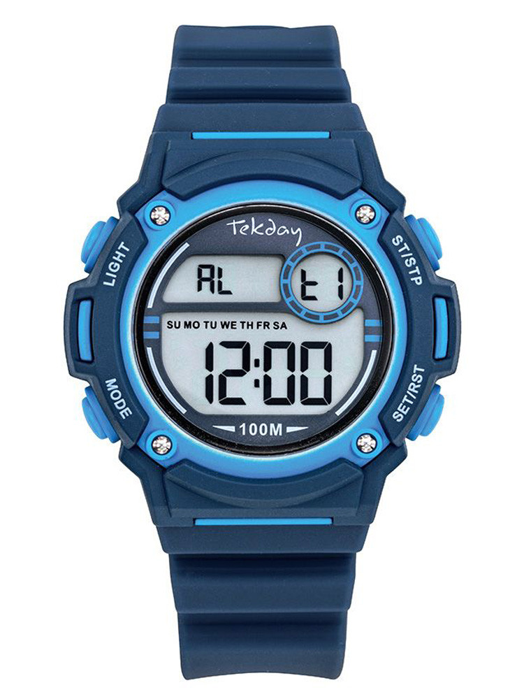 Montre Tekday Sport bleue homme
