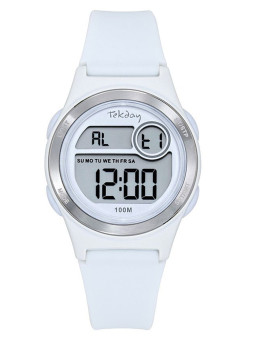 Montre digitale Tekday sport blanche 654778