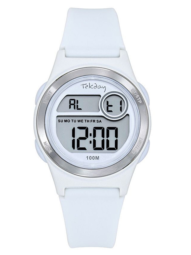 Montre digitale Tekday sport blanche 654778