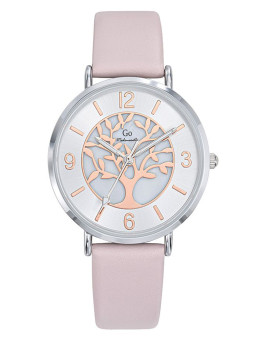 Montre femme Go cuir rose arbre de vie