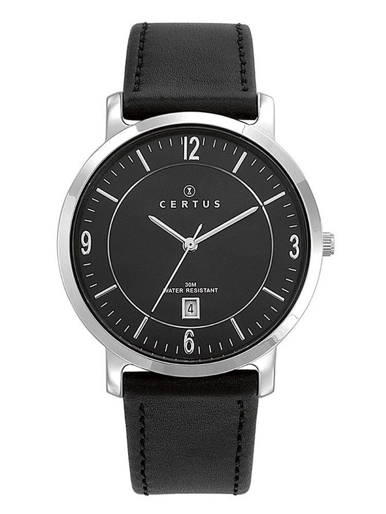 Montre Certus cuir noir 610947