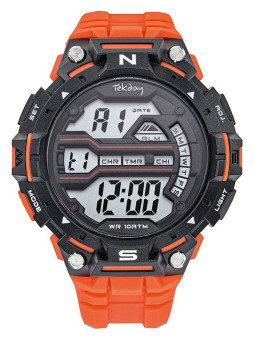 Montre Tekday Sport Digitale Etanche noire / orange