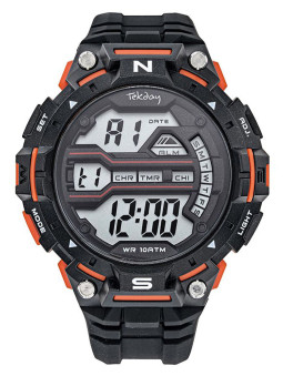 Montre Tekday Sport Digital noire / orange