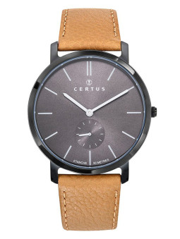 Montre Certus homme bracelet cuir marron