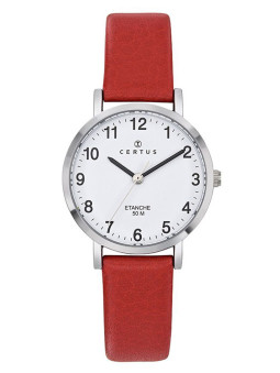 Montre Certus femme bracelet rouge