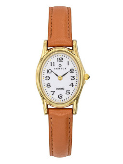 Montre Certus femme bracelet cuir marron
