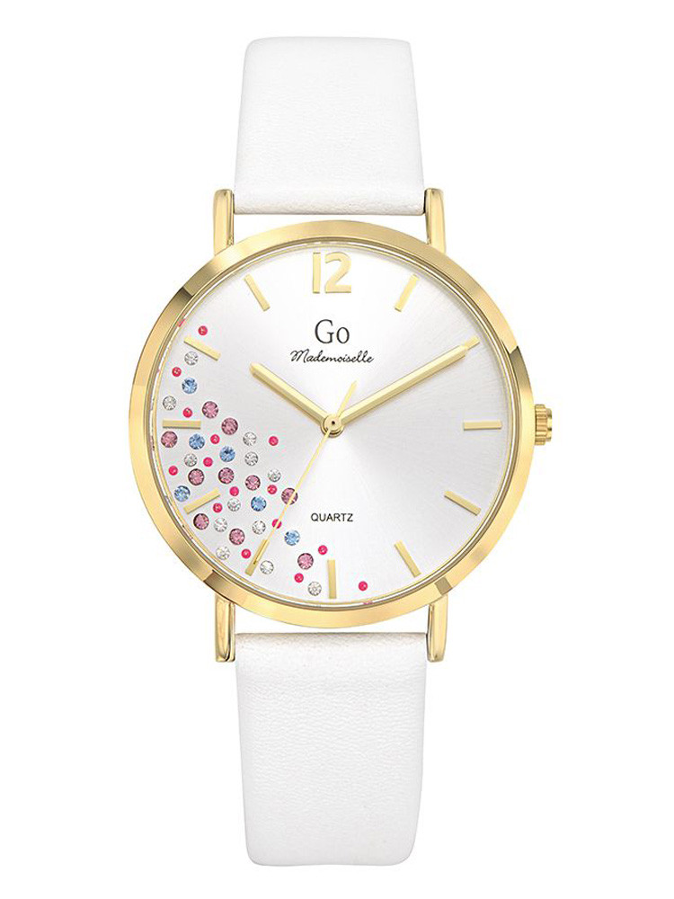 Montre Go Mademoiselle 699448 Bracelet Cuir blanc