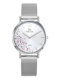 Montre femme Go bracelet milanais et strass