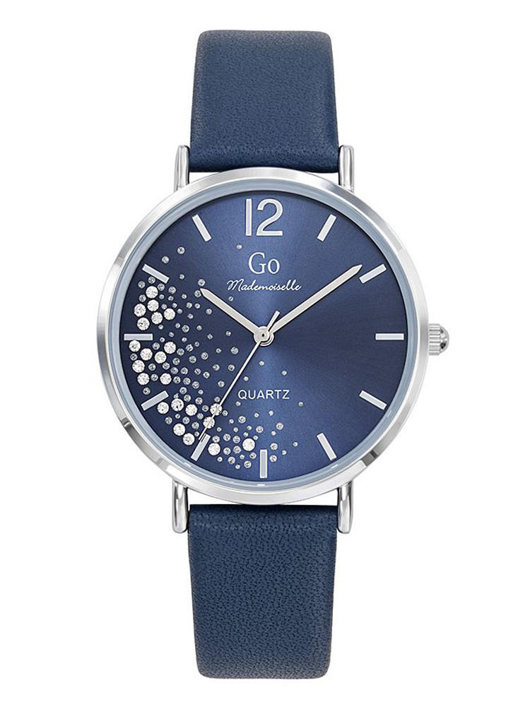 Montre Go Mademoiselle Bracelet Cuir bleu