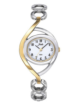 Montre Acier bicolore formes rondes Joalia Femme